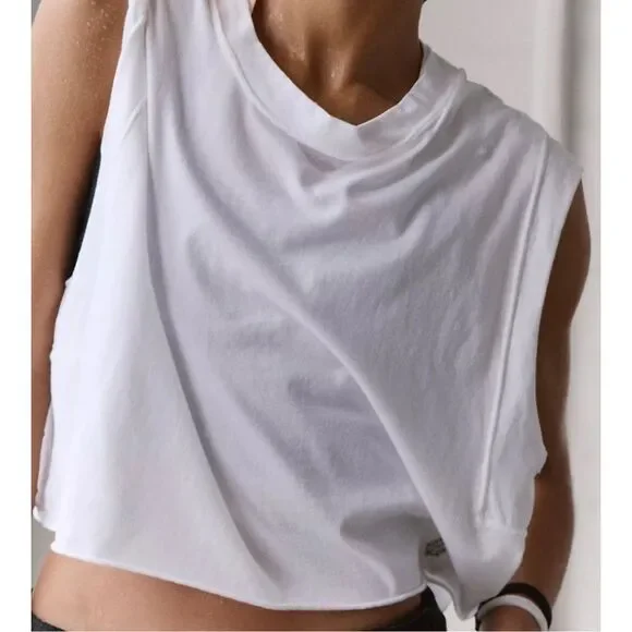 Free People FP movement Inspire Tank top in white M NEW - Picture 3 of 6